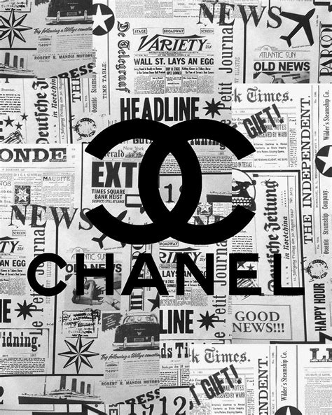 black chanel wallpaper|chanel vintage wallpaper.